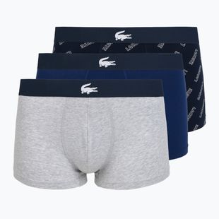 Pánske boxerky Lacoste 5H1288 3-pack navy blue/white/silver ch
