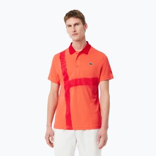 Pánske tenisové tričko Lacoste Polo DH8971 mango tree red