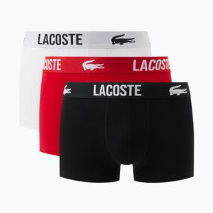 Pánske boxerky Lacoste 5H2393 3 pack black/red/white