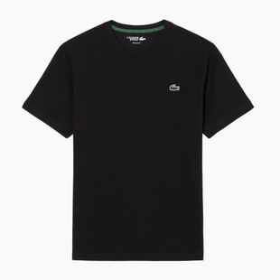 Pánske tenisové tričko Lacoste TH0003 black/lambʼs lettuce