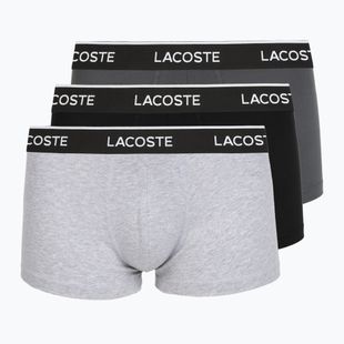 Pánske boxerky Lacoste 5H1300 3 pack silver chine/flagstone/black