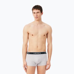 Pánske boxerky Lacoste 5H1300 3 pack silver chine/flagstone/black
