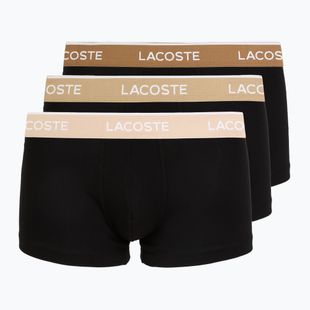 Pánske boxerky Lacoste 5H1297 3 pack black/sisal/viennese/cookie
