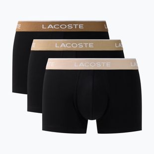 Pánske boxerky Lacoste 5H1297 3 pack black/sisal/viennese/cookie