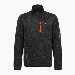 Pánska fleecová mikina Aulp Navoy Melanged Knit black 1