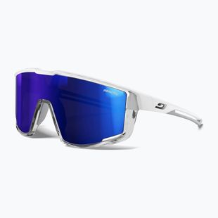 Cyklistické okuliare Julbo Fury Reactiv 1-3 High Contrast matná biela/priesvitná sivá