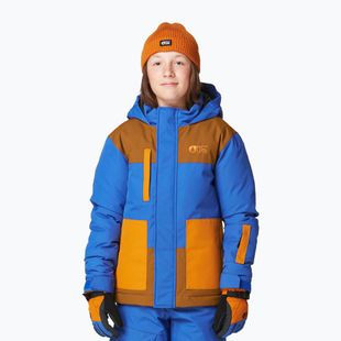 Detská lyžiarska bunda Picture Olyver deep marine/choco. honey