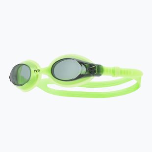 Detské plavecké okuliare TYR Swimple smoke/ fluo green