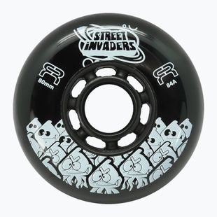 Kolieska na in-line korčule FR Skates Street Invaders Wheels 80mm/84A X4 black/black