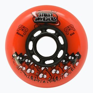Kolieska na in-line korčule FR Skates Street Invaders Wheels 80mm/84A X4 orange/black