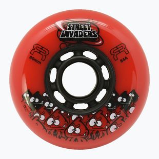 Kolieska na in-line korčule FR Skates Street Invaders Wheels 80mm/84A X4 red/black