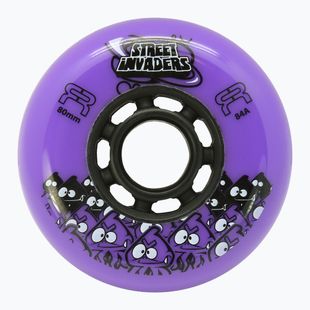 Kolieska na in-line korčule FR Skates Street Invaders Wheels 80mm/84A X4 purple/black