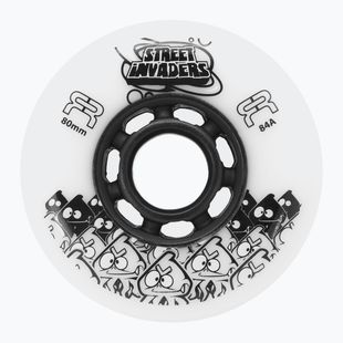 Kolieska na in-line korčule FR Skates Street Invaders Wheels 80mm/84A X4 white/black