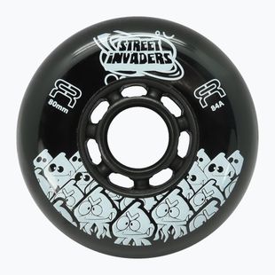 Kolieska na in-line korčule FR Skates Street Invaders Wheels 84mm/84A X4 black/black