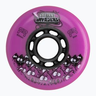 Kolieska na in-line korčule FR Skates Street Invaders Wheels 80mm/84A X4 pink/black