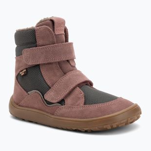 Detské snehové barefoot topánky Froddo Tex Winter grey/pink