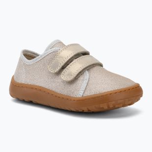 Detské barefoot topánky Froddo Canvas gold shine