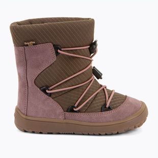 Detské barefoot snehule Froddo Barefoot Tex Track Wool dark pink