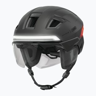 Cyklistická prilba so smerovkami ABUS Hyp-e Ace volcano titán