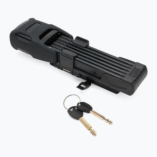 Skladací zámok na bicykel s alarmom ABUS Bordo Alarm 6000KA/90 SH čierny 61500