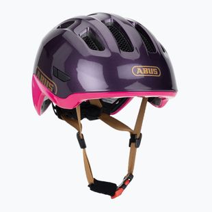 Detská cyklistická prilba ABUS Smiley 3.0 ACE LED royal purple