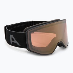 Lyžiarske okuliare Alpina Venet QV black matt/gold