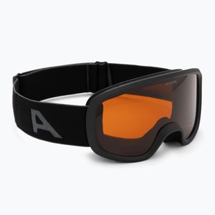 Detské lyžiarske okuliare Alpina Piney 2.0 black matte/orange