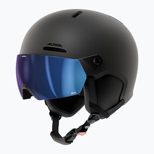 Lyžiarska prilba Alpina Arber 2 Visor Q-Lite black matte