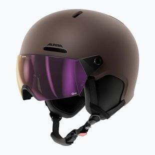 Lyžiarska prilba Alpina Arber 2 Visor Q-Lite ox brown matt