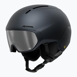 Lyžiarska prilba Alpina Vizzard QV MIPS midnight grey matt