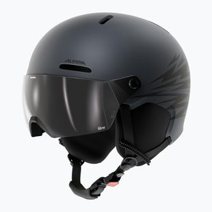 Detská lyžiarska prilba Alpina Zupo 2 Visor Q-Lite midnight grey