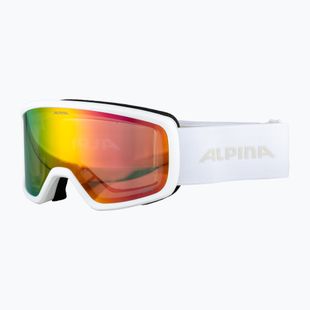 Lyžiarske okuliare Alpina Narkoja 2 Q-Lite white matt/pink s2