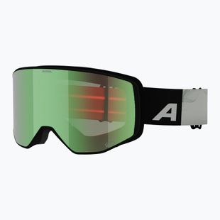 Lyžiarske okuliare Alpina Venet Q-Lite black/green matt