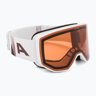 Lyžiarske okuliare Alpina Venet M white/rose matt