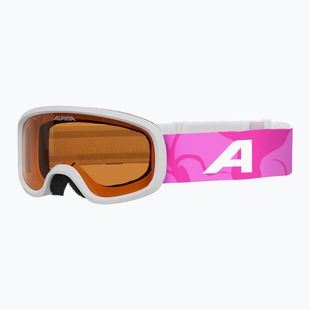 Detské lyžiarske okuliare Alpina Piney 2.0 white/pink matt