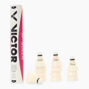 VICTOR Queen 12 bedmintonových člnov biely 101006