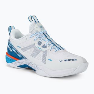 Pánska bedmintonová obuv VICTOR S82III AF white/myconos blue