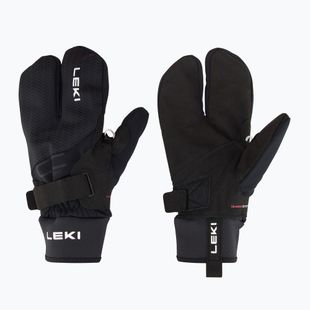 Lyžiarske rukavice LEKI CC Thermo Shark Lobster (2+2) black