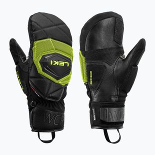 Pánske lyžiarske rukavice LEKI WCR Coach 3D Mitt black/ice lemon