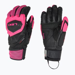 Dámske lyžiarske rukavice LEKI WCR Venom SL 3D black/pink