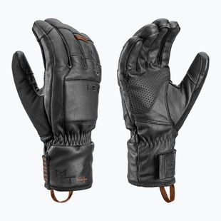 Pánske lyžiarske rukavice LEKI Montera Prime black/dark brown