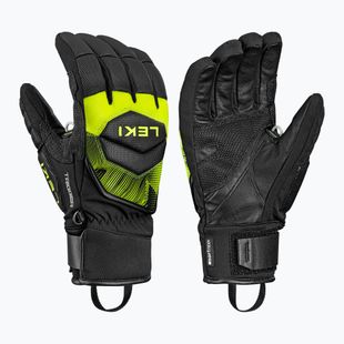 Lyžiarske rukavice LEKI WCR Core TR black/neon yellow