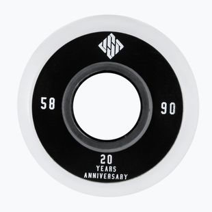 USD TEAM 58mm/90A kolieska na kolieskové korčule 4 ks biele 700481