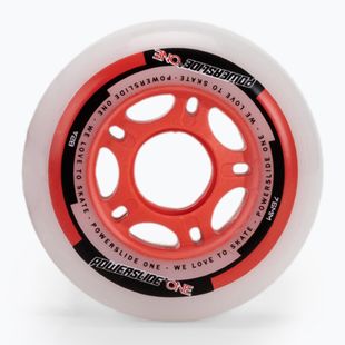 Powerslide PS One Spacer/Bearings kolieska pre kolieskové korčule 76mm/82A 8 ks biela 905310
