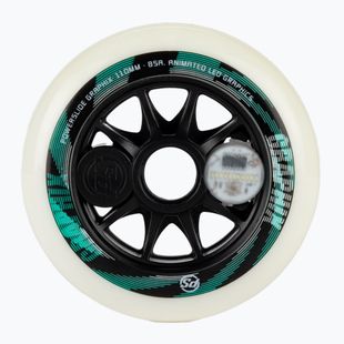 Powerslide Graphix Ľavé kolieska na kolieskové korčule biele 905344