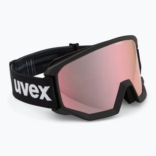 Lyžiarske okuliare UVEX Athletic CV Race black matt/mirror gold green clear