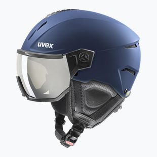 Lyžiarska prilba UVEX Instinct Visor navy matt/mirror silver/smoke