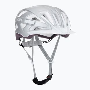 Cyklistická prilba UVEX City Active silver/plum matt