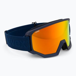 Lyžiarske okuliare UVEX Athletic CV navy matt/mirror orange green
