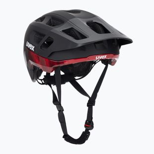 Cyklistická prilba UVEX React MIPS black/ruby red matt
